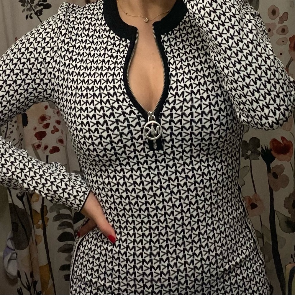 Black & white MK dress